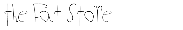 The Fat Store font preview